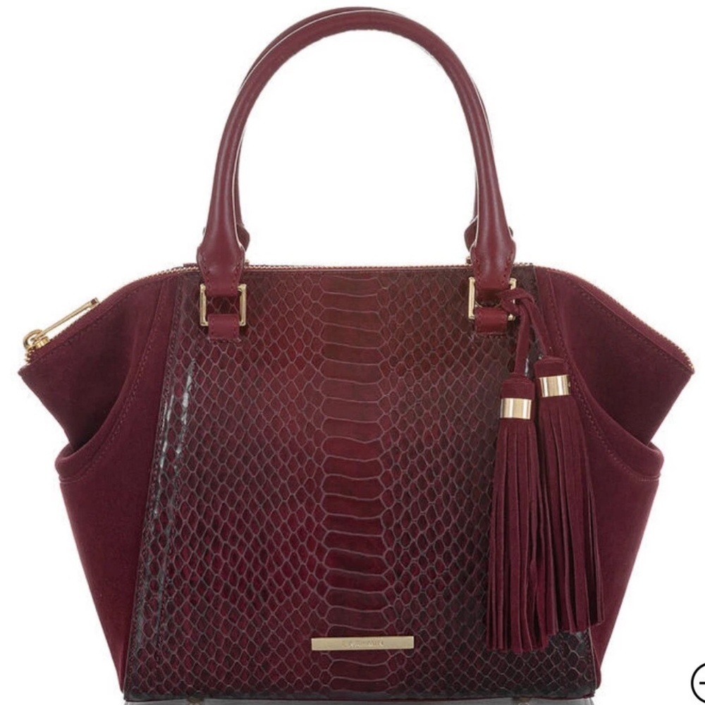 BNWT Brahmin Medium Camila Cranberry Rosehip Bag
